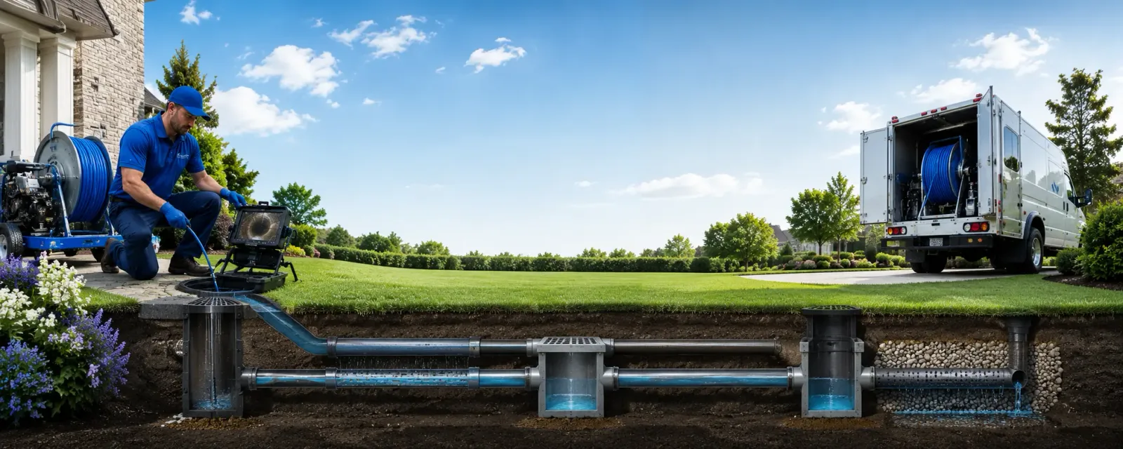 Outdoor drain cleaning information for Cammal, PA
